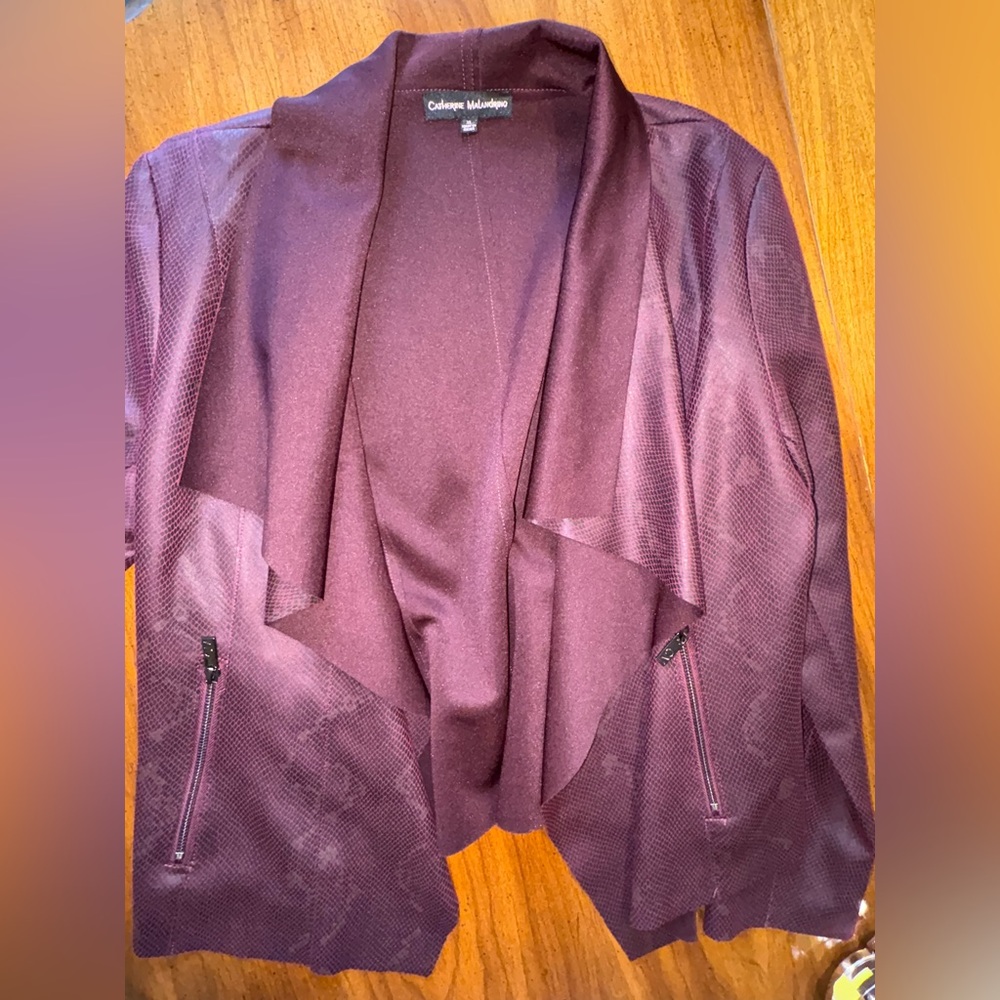 Catherine Malandrino Faux Leather Women’s Jacket Size XL
